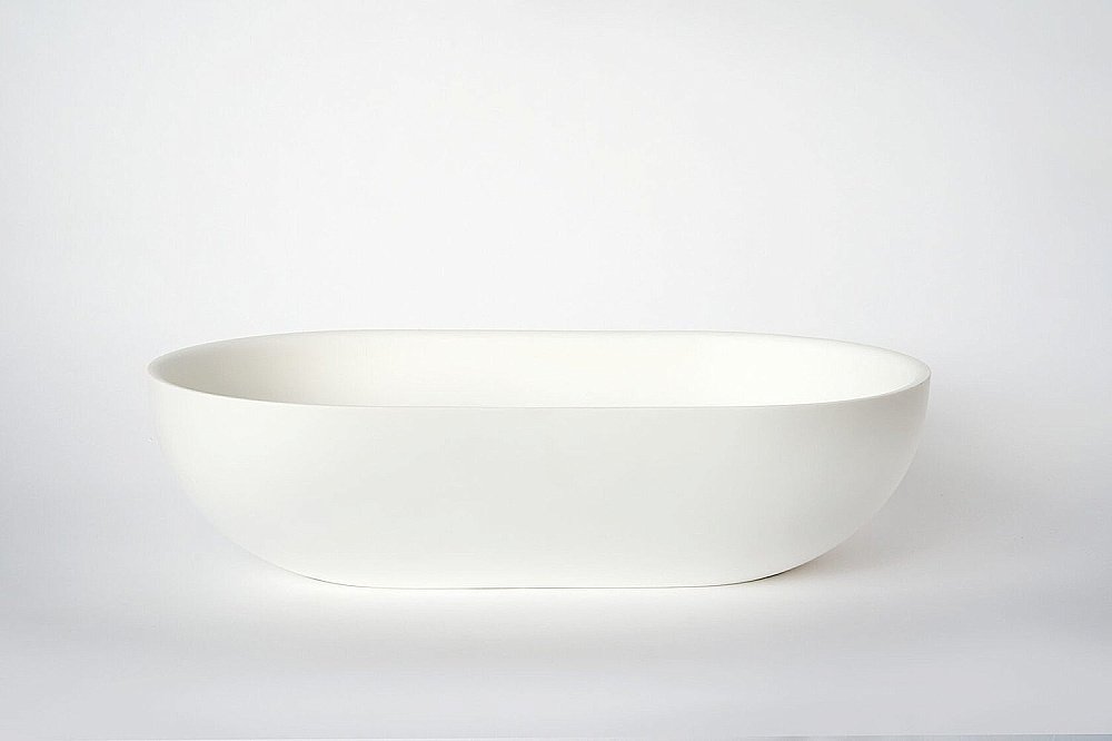 Раковина накладная Montebianco CONCA 20142 белая матовая купить в интернет-магазине Sanbest