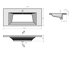 Тумба с раковиной подвесная Grossman БЛИСС 100 с 1 ящ, белая матовая для ванной в интернет-магазине Sanbest