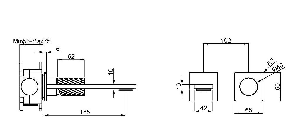 Смеситель для раковины Vincea Alto VBFW-6AL1CH хром купить в интернет-магазине сантехники Sanbest