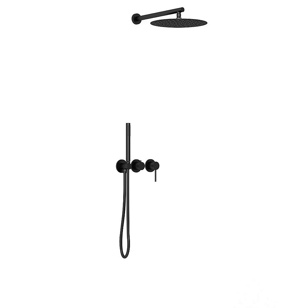 Душевая система Vincea Groove VSFW-4G01MB черная матовая купить в интернет-магазине сантехники Sanbest