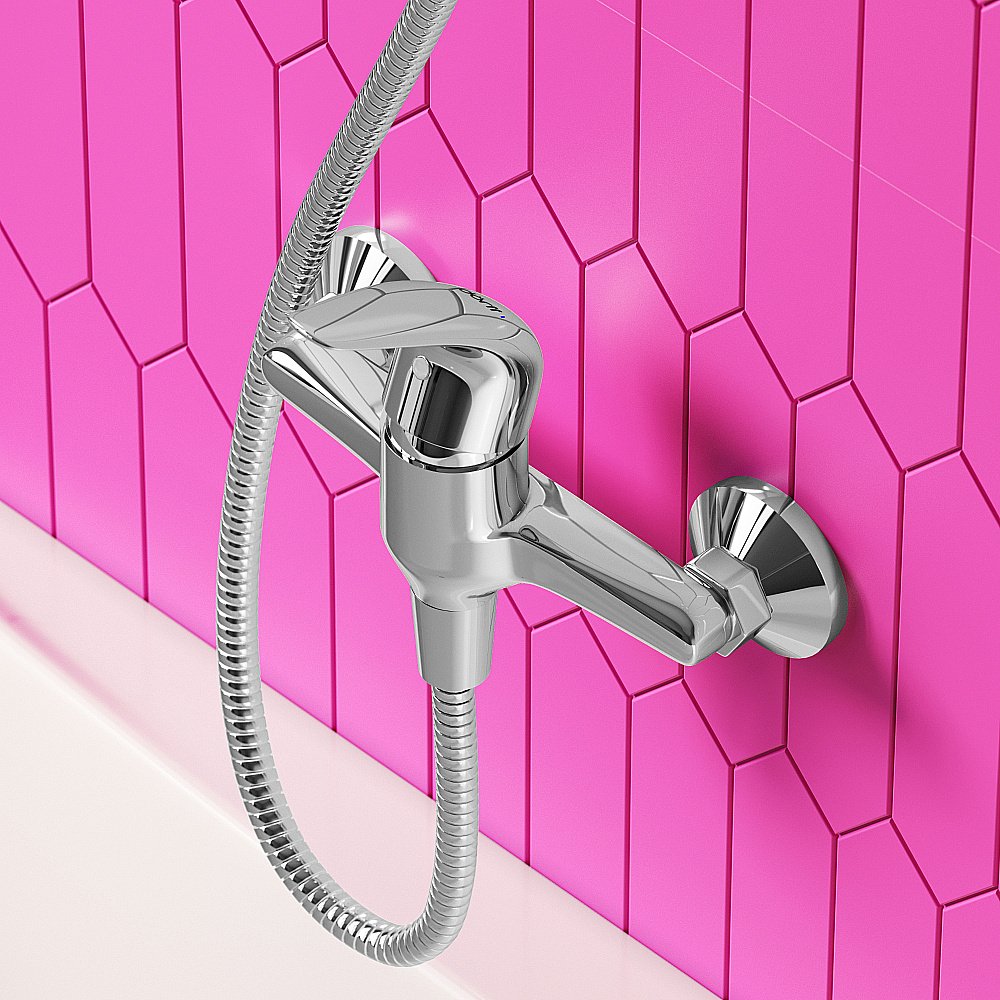 Смеситель для душа Dorff Stark D1102000 хром купить в интернет-магазине сантехники Sanbest