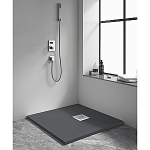 Душевой поддон RGW Stone Tray 80х80 14152088-02-11 графит купить в интернет-магазине Sanbest