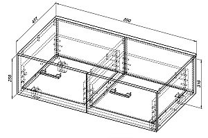 Тумба напольная Aquanet Верона 90 белая глянцевая для ванной в интернет-магазине сантехники Sanbest