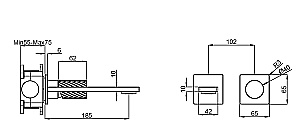 Смеситель для раковины Vincea Alto VBFW-6AL1CH хром купить в интернет-магазине сантехники Sanbest