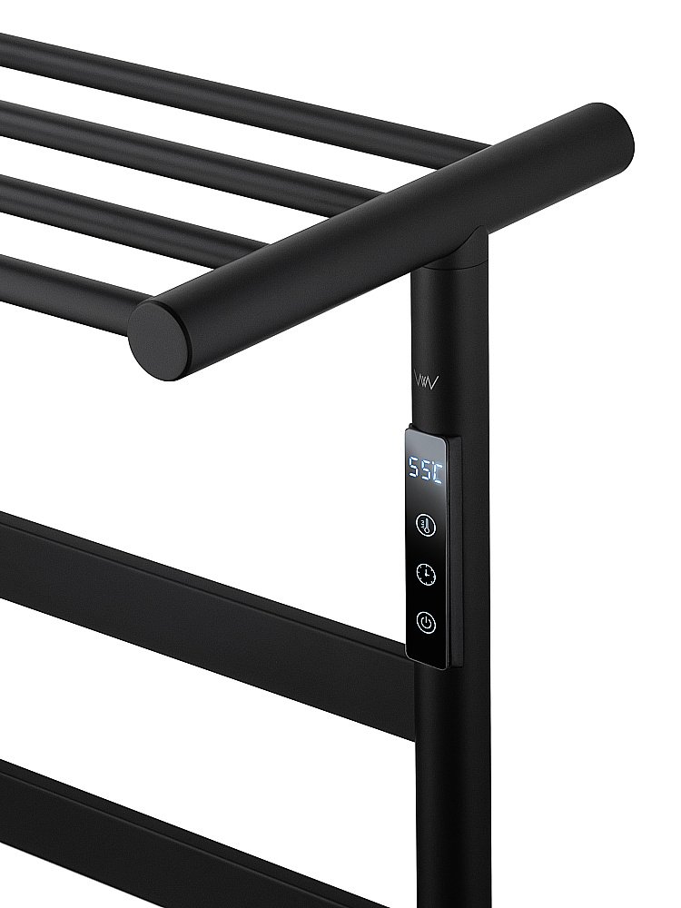 Полотенцесушитель электрический WONZON & WOGHAND ESSEN, Черный матовый (WW-A403-MB) купить в интернет-магазине сантехники Sanbest