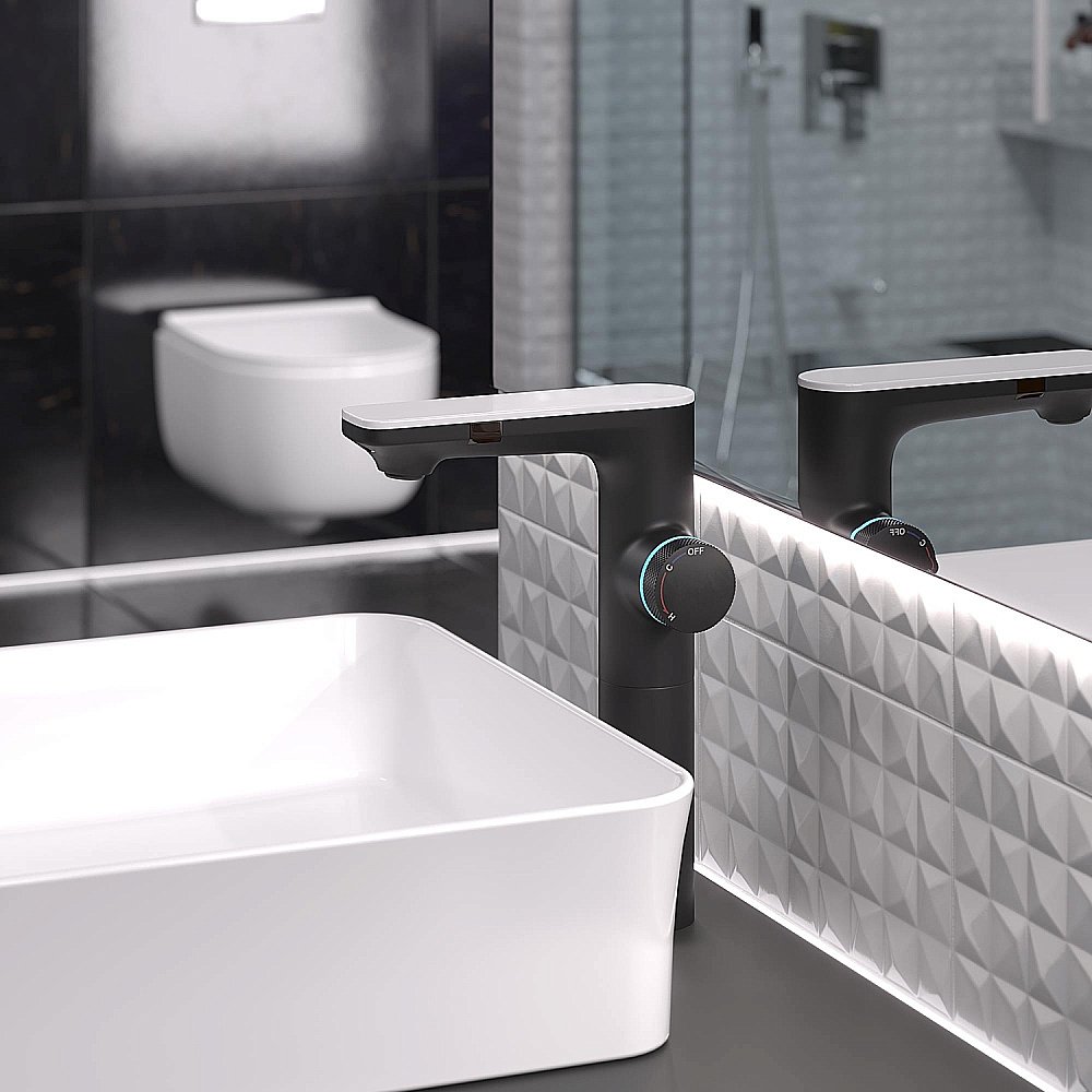 Смеситель для раковины BERGES MORANS 076004 черный матовый купить в интернет-магазине сантехники Sanbest