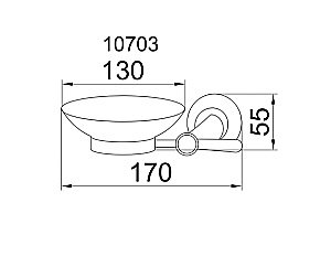 Мыльница Boheme Puro 10703 купить в интернет-магазине сантехники Sanbest
