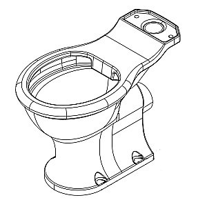 Унитаз напольный Burlington Guild безободковый, с бачком, белый/хром купить в интернет-магазине Sanbest