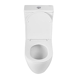 Унитаз-компакт напольный BelBagno Sfera-Tor BB2141CP-TOR/SC+BB2141T белый, безободковый, с крышкой микролифт, с бачком, слив-торнадо купить в интернет-магазине Sanbest