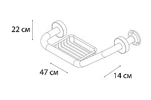 Поручень для ванны с мыльницей FIXSEN Hotel FX-31018 купить в интернет-магазине сантехники Sanbest