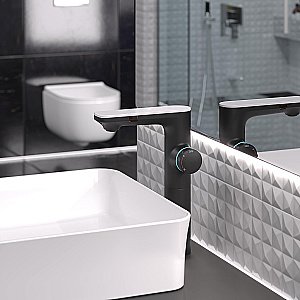 Смеситель для раковины BERGES MORANS 076004 черный матовый купить в интернет-магазине сантехники Sanbest