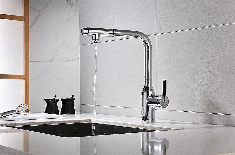 Смеситель для кухни Paulmark Viper Vi213105-CR хром купить в интернет-магазине сантехники Sanbest