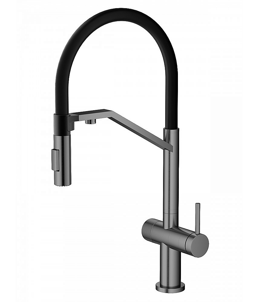 Смеситель для кухни Agger Elegant A3241455 оружейная сталь матовая купить в интернет-магазине сантехники Sanbest