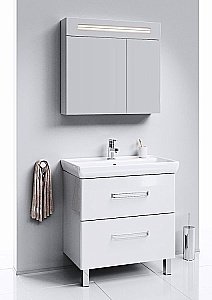 Тумба с раковиной AQWELLA Нео 80 T8 напольная для ванной в интернет-магазине Sanbest