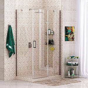 Душевой уголок WasserKRAFT Aller 10H10 120x100 профиль хром/декор хром купить в интернет-магазине Sanbest