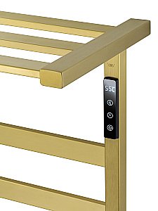 Полотенцесушитель электрический WONZON & WOGHAND FRANKFURT, Брашированное золото (WW-A1026-BG) купить в интернет-магазине сантехники Sanbest