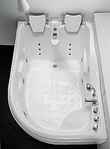 Ванна акриловая Gemy NEXT TO YOU G9083 B 180х121 белая с гидромассажем купить в интернет-магазине Sanbest