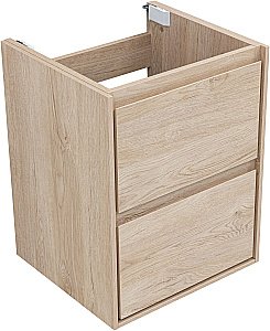 Тумба с раковиной Aquanet Милан 336381/330428 50 дуб светлый для ванной в интернет-магазине Sanbest