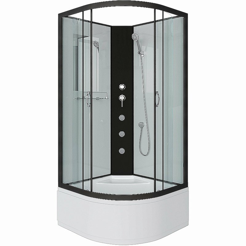 Душевая кабина Niagara Classic 67091414BKG 100x100 с гидромассажем купить в интернет-магазине Sanbest
