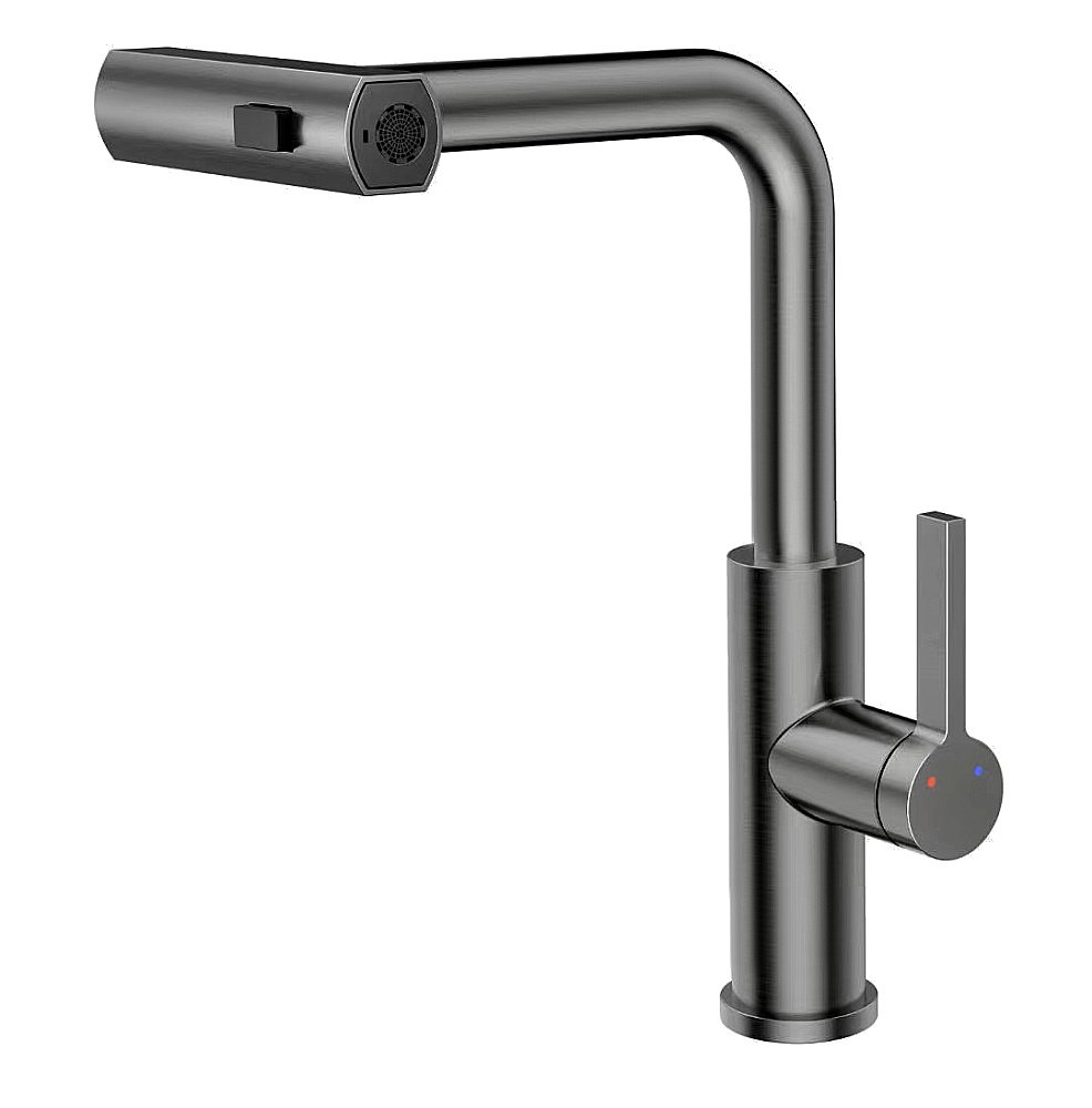 Смеситель для кухни Rush Tinos TI3732-18Grey графит купить в интернет-магазине сантехники Sanbest