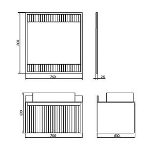 Тумба с раковиной Comforty Марсель 75 00-00013396 белая матовая для ванной в интернет-магазине Sanbest