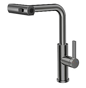 Смеситель для кухни Rush Tinos TI3732-18Grey графит купить в интернет-магазине сантехники Sanbest