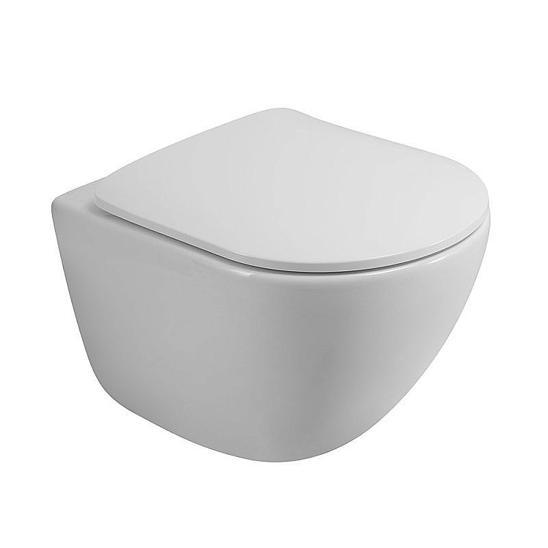 Унитаз подвесной BelBagno AMANDA безободковый, с крышкой микролифт купить в интернет-магазине Sanbest