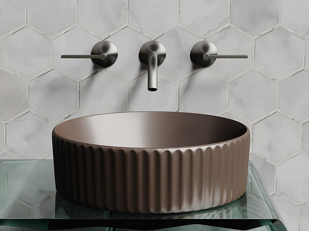 Раковина Ceramica Nova Element CN6057MDB темно-коричневая матовая купить в интернет-магазине Sanbest