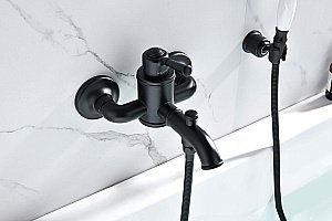 Смеситель для ванны Aquatek Классик AQ1549MB черный матовый купить в интернет-магазине сантехники Sanbest