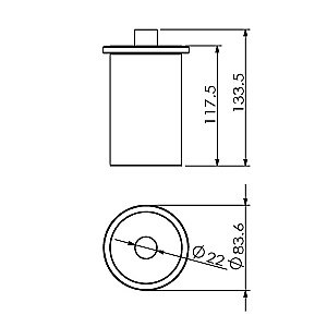 Баночка Langberger Lugano 23028A купить в интернет-магазине сантехники Sanbest