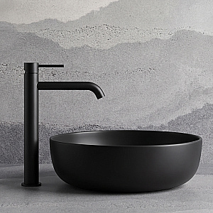 Смеситель для раковины WasserKraft Niers 3003HBL матовый чёрный купить в интернет-магазине сантехники Sanbest