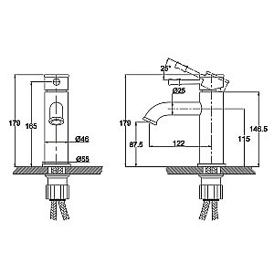 Смеситель для раковины Kaiser Milos 51011-1 купить в интернет-магазине сантехники Sanbest