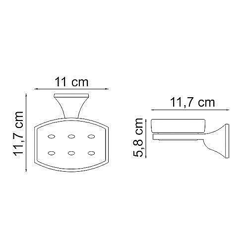 Мыльница стеклянная WasserKRAFT Wern К-2529 купить в интернет-магазине сантехники Sanbest