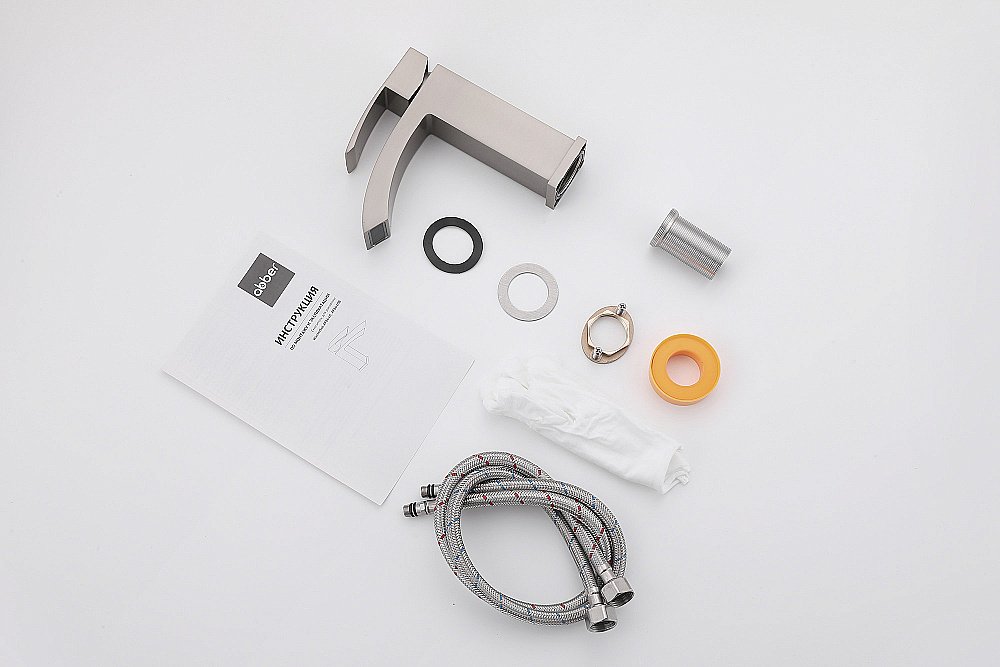 Смеситель для раковины ABBER Wasserfall AF8610SP сатин купить в интернет-магазине сантехники Sanbest