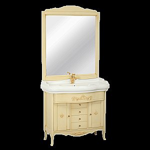 Тумба с раковиной Migliore Bella 100 Decape Sabbia для ванной в интернет-магазине Sanbest