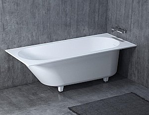 Ванна Salini ORNELLA КIТ S-Stone 179x79 102422M белая матовая купить в интернет-магазине Sanbest