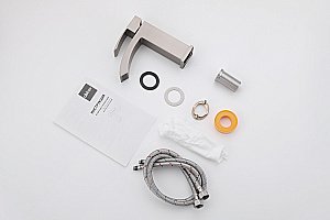 Смеситель для раковины ABBER Wasserfall AF8610SP сатин купить в интернет-магазине сантехники Sanbest