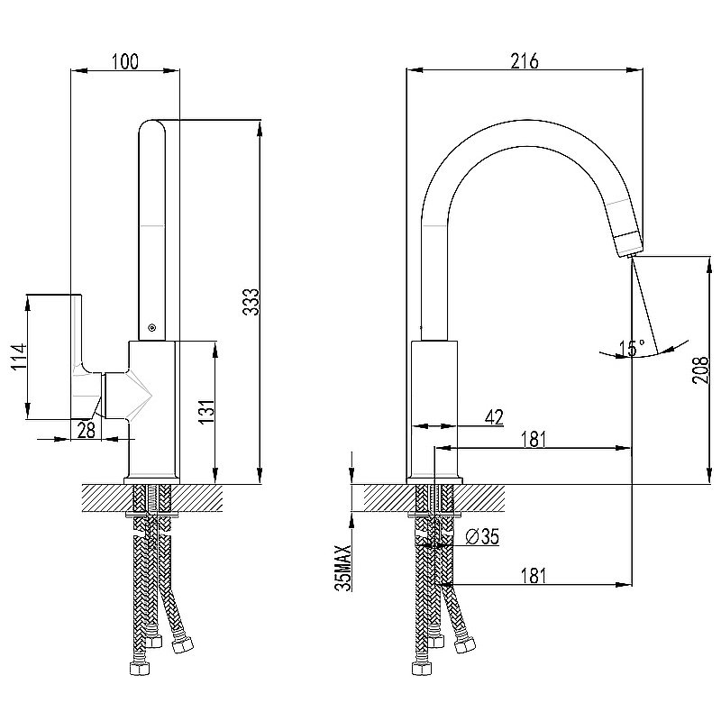 Смеситель для кухни Lemark Comfort LM3073C085 хром купить в интернет-магазине сантехники Sanbest