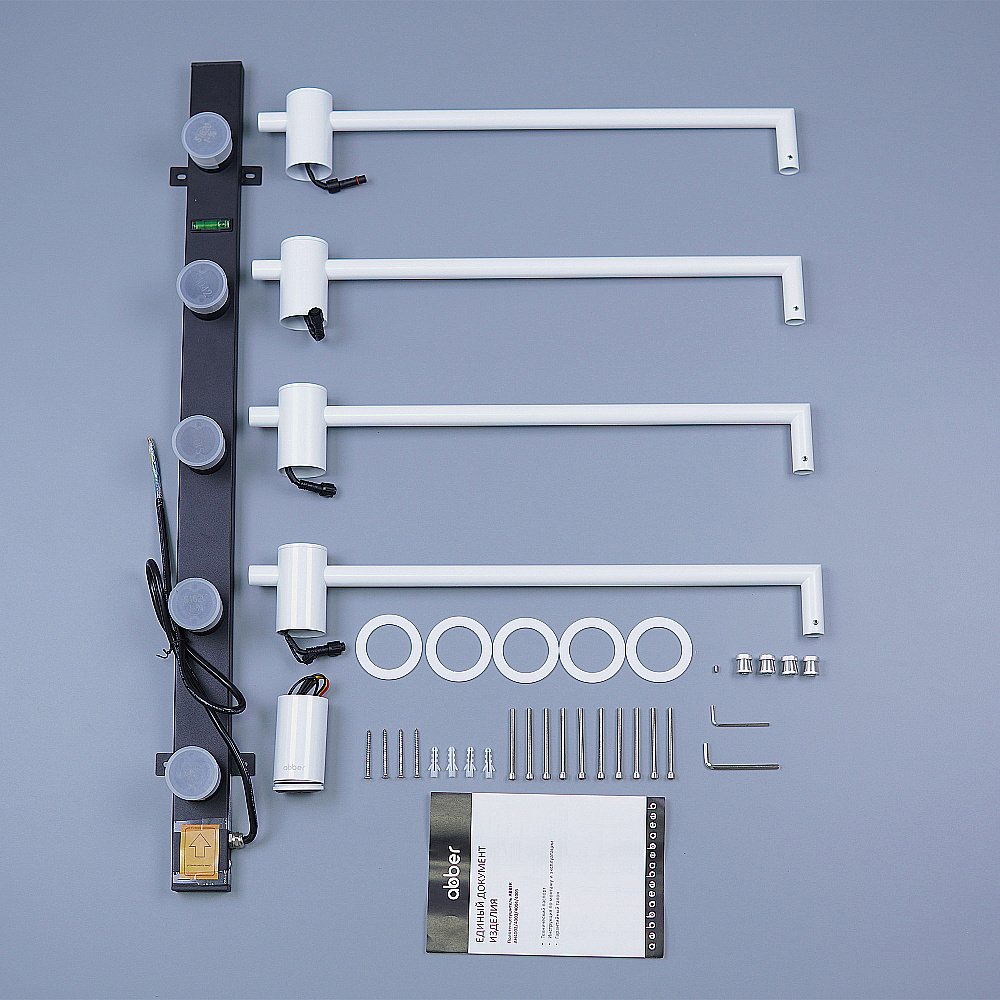 Полотенцесушитель электрический ABBER Charme AH4004MW белый матовый купить в интернет-магазине сантехники Sanbest