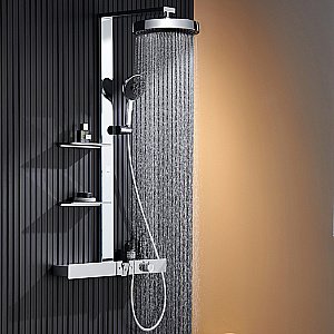 Душевая система Black&White Gravity 9005NC хром глянцевый купить в интернет-магазине сантехники Sanbest