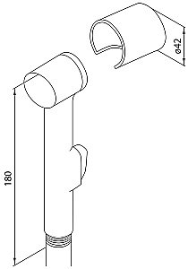 Гигиенический душ Damixa Shower program 760210264 купить в интернет-магазине сантехники Sanbest