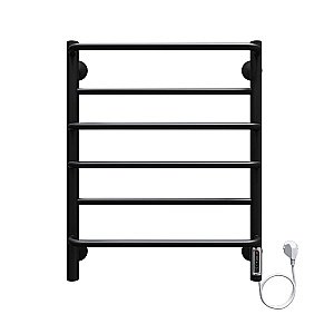 Полотенцесушитель электрический Terminus Евромикс П6 450x650 черный купить в интернет-магазине сантехники Sanbest