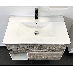 Тумба с раковиной Comforty Турин 75М дуб бежевый для ванной в интернет-магазине Sanbest