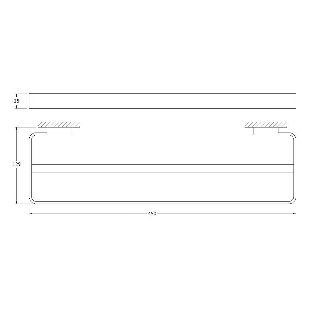 Полотенцедержатель двойной ARTWELLE REGEN 45 831145A купить в интернет-магазине сантехники Sanbest