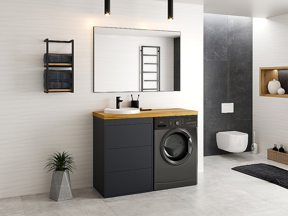 Зеркало Misty MARS 100x80 черное матовое в ванную от интернет-магазине сантехники Sanbest