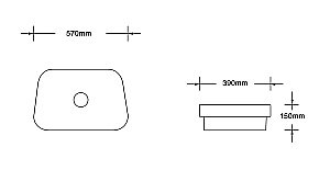 Раковина накладная CeruttiSpa 57 CR0023 белая купить в интернет-магазине Sanbest