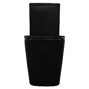 Унитаз напольный Azario Black King AZ-8303-D черный матовый, безободковый, с бачком, с крышкой микролифт купить в интернет-магазине Sanbest