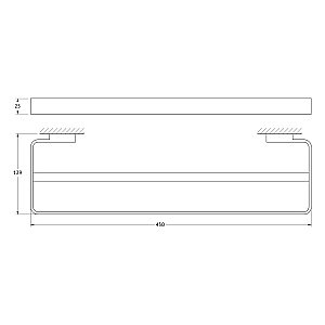 Полотенцедержатель двойной ARTWELLE REGEN 45 831145A купить в интернет-магазине сантехники Sanbest