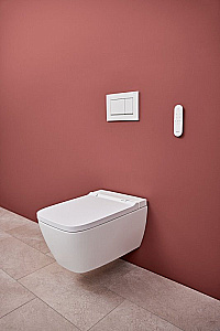Умный унитаз подвесной Geberit AquaClean Sela Square 146.250.01.1 белый, с крышкой микролифт, безободковый купить в интернет-магазине Sanbest