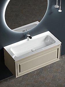 Тумба с раковиной Sancos Very VR100CE 100 Beige Soft для ванной в интернет-магазине Sanbest